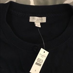 Talbots Navy Cardigan, Small
